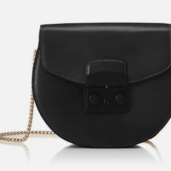 Furla Handbags - FURLA METROPOLIS Crossbody Mini Nero